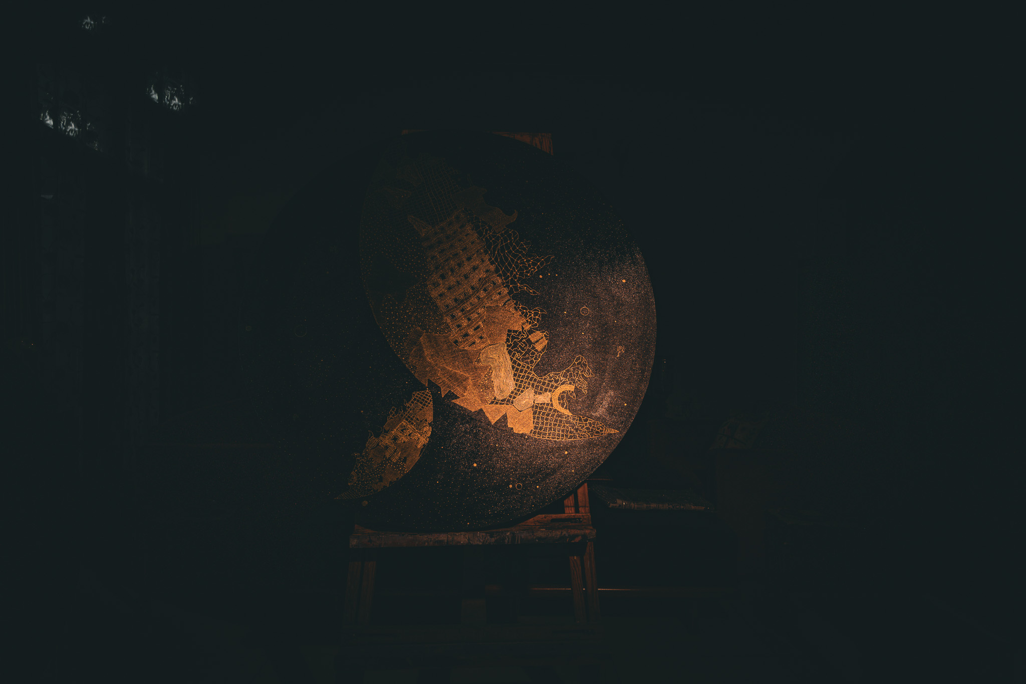 Gold and black circular work — additional view 11