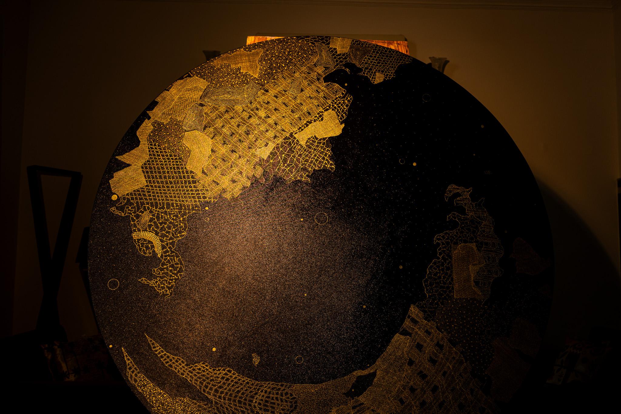 Gold ring circular work — additional view 4