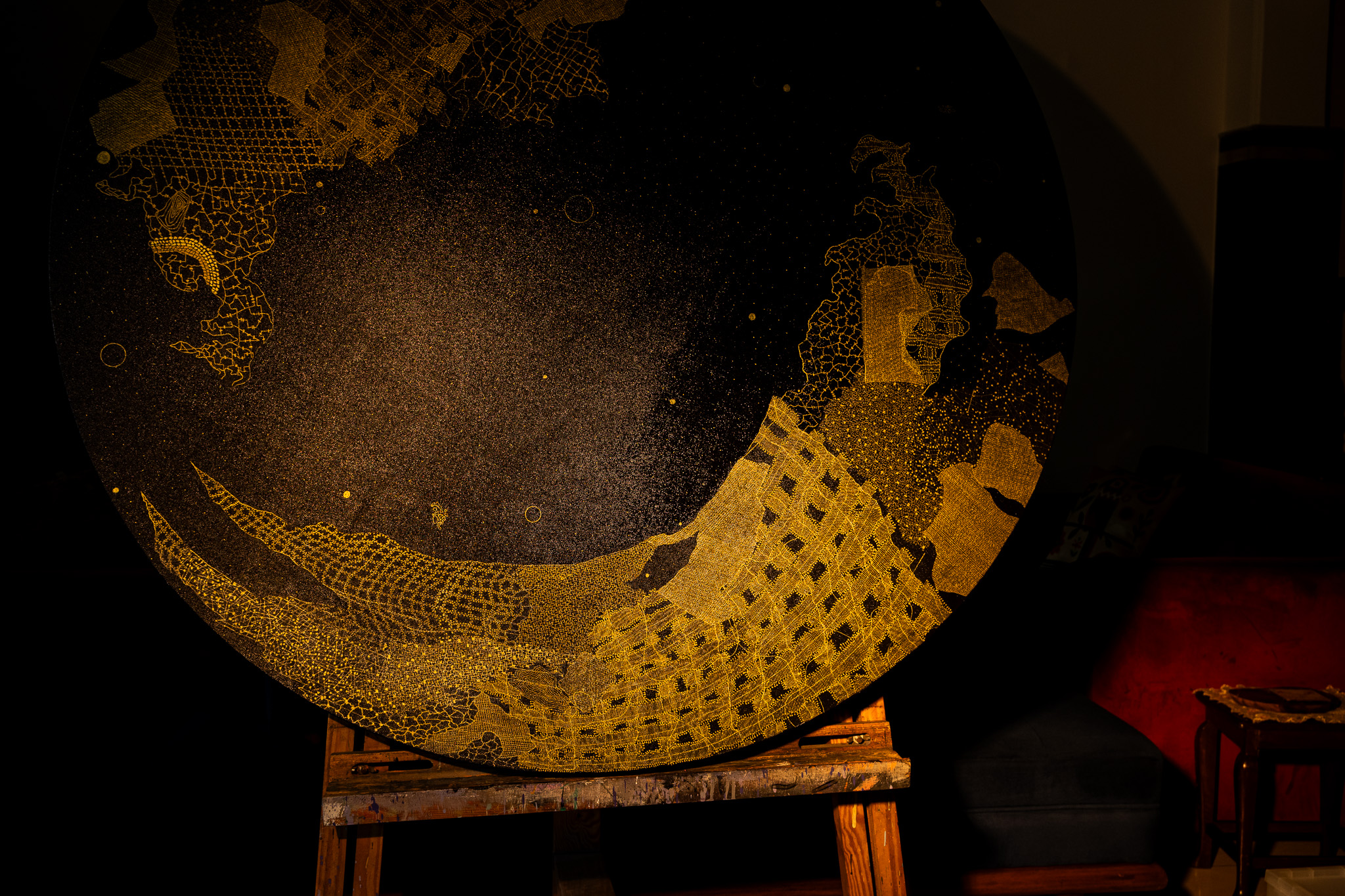 Gold ring circular work — additional view 5