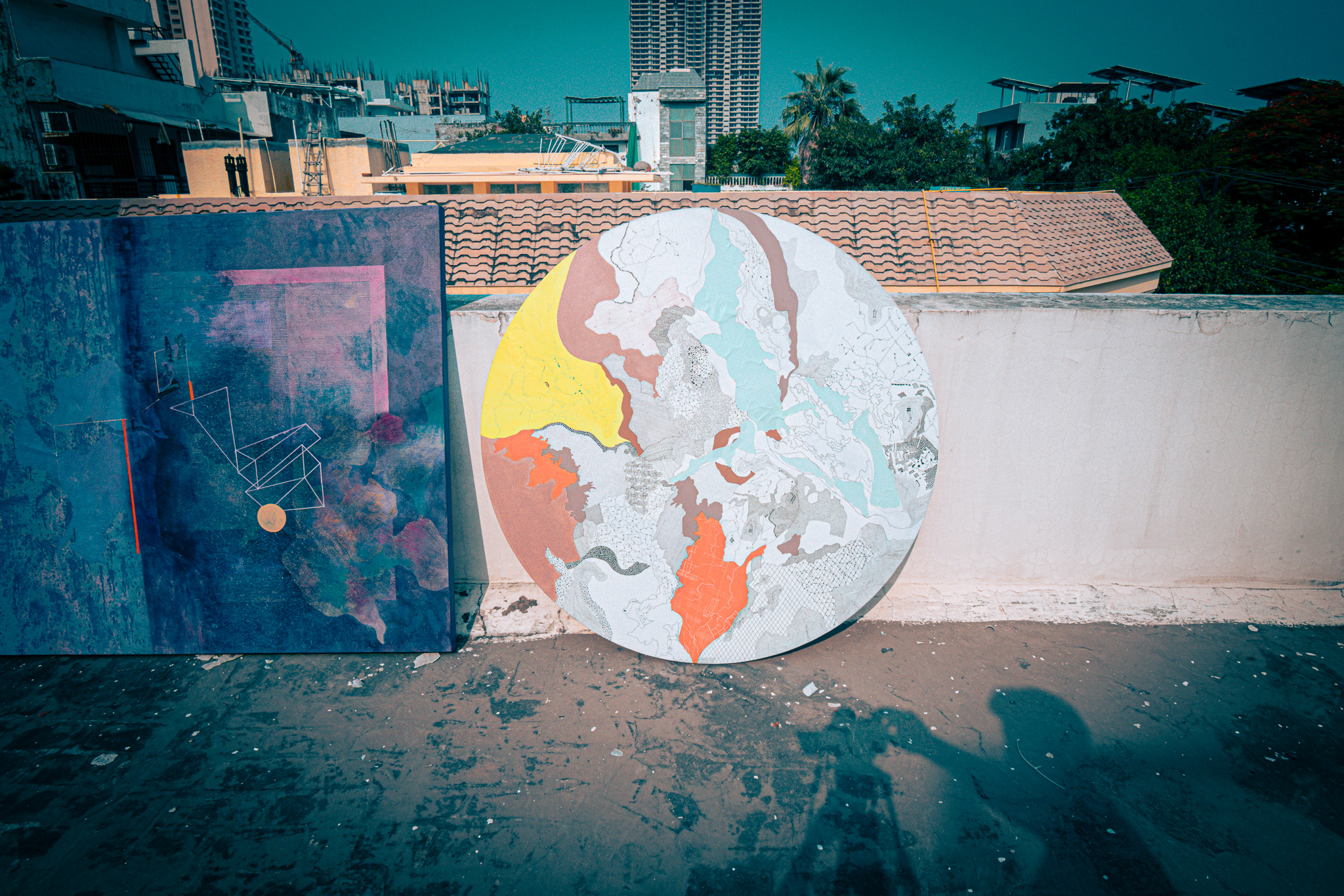 Pastel circular work — additional view 7