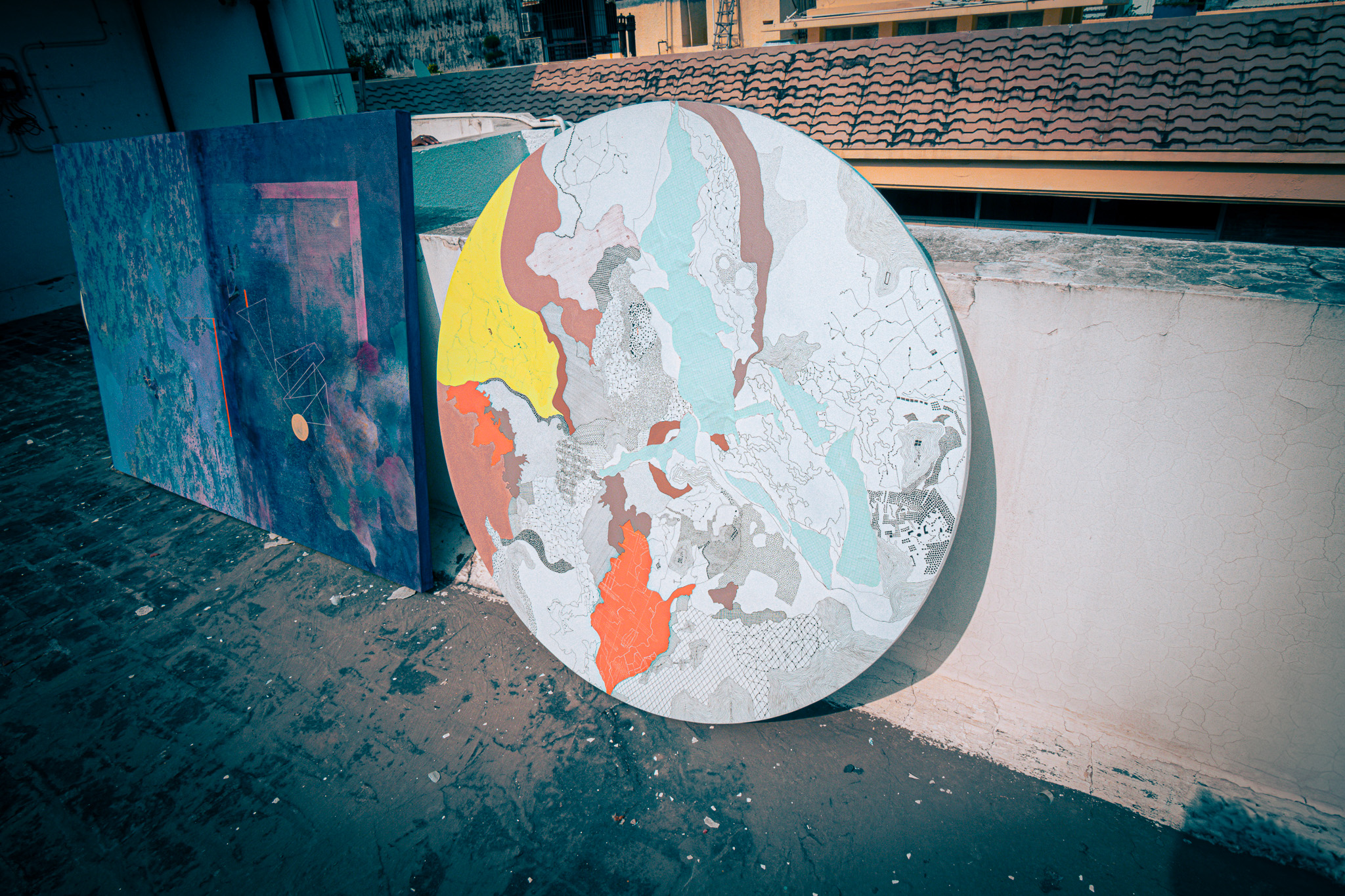 Pastel circular work — additional view 8