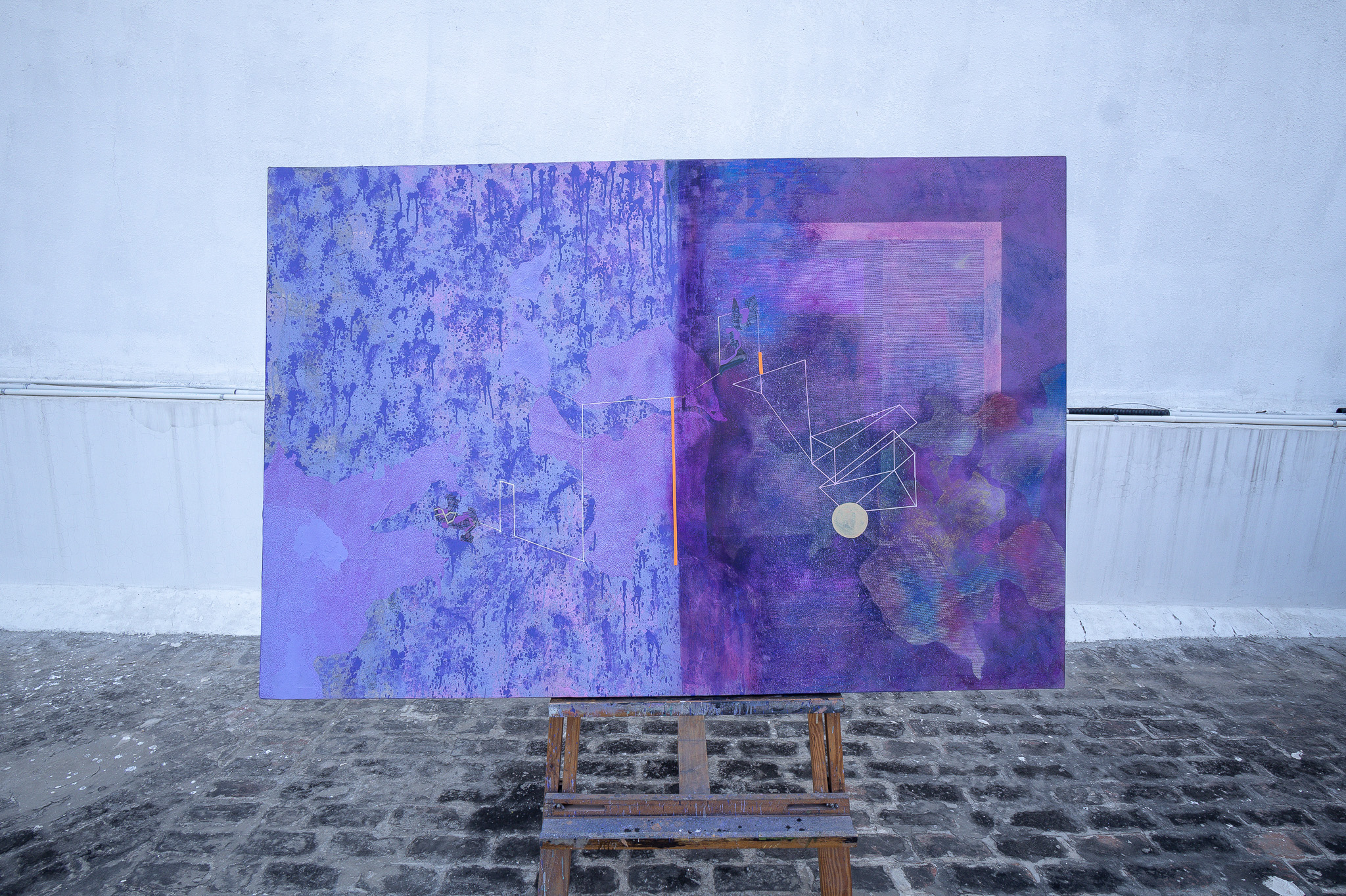 Violet composition — full view