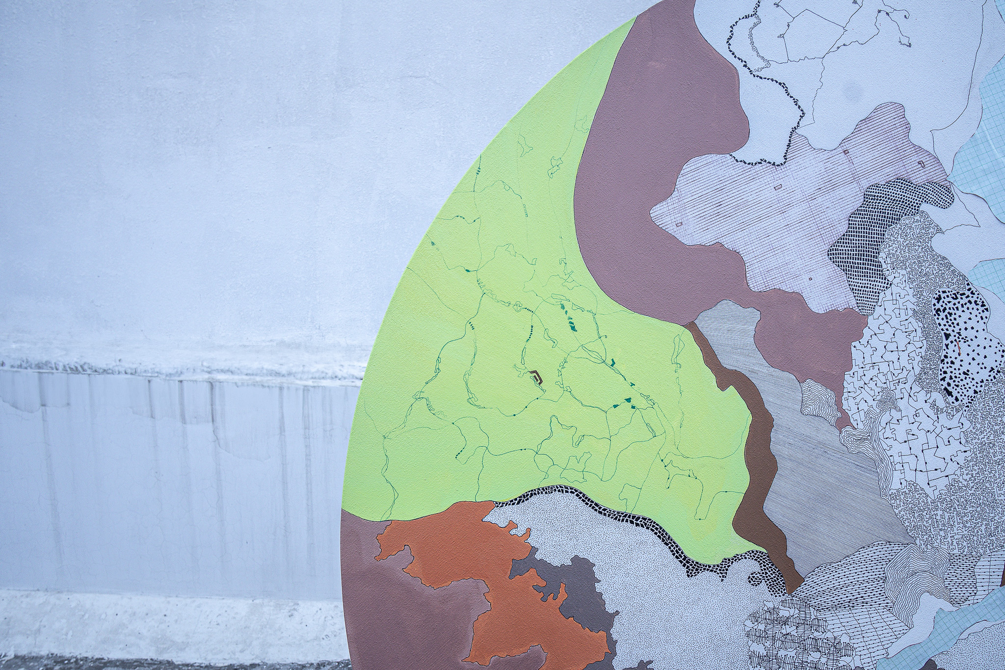 Pastel circular work — additional view 6