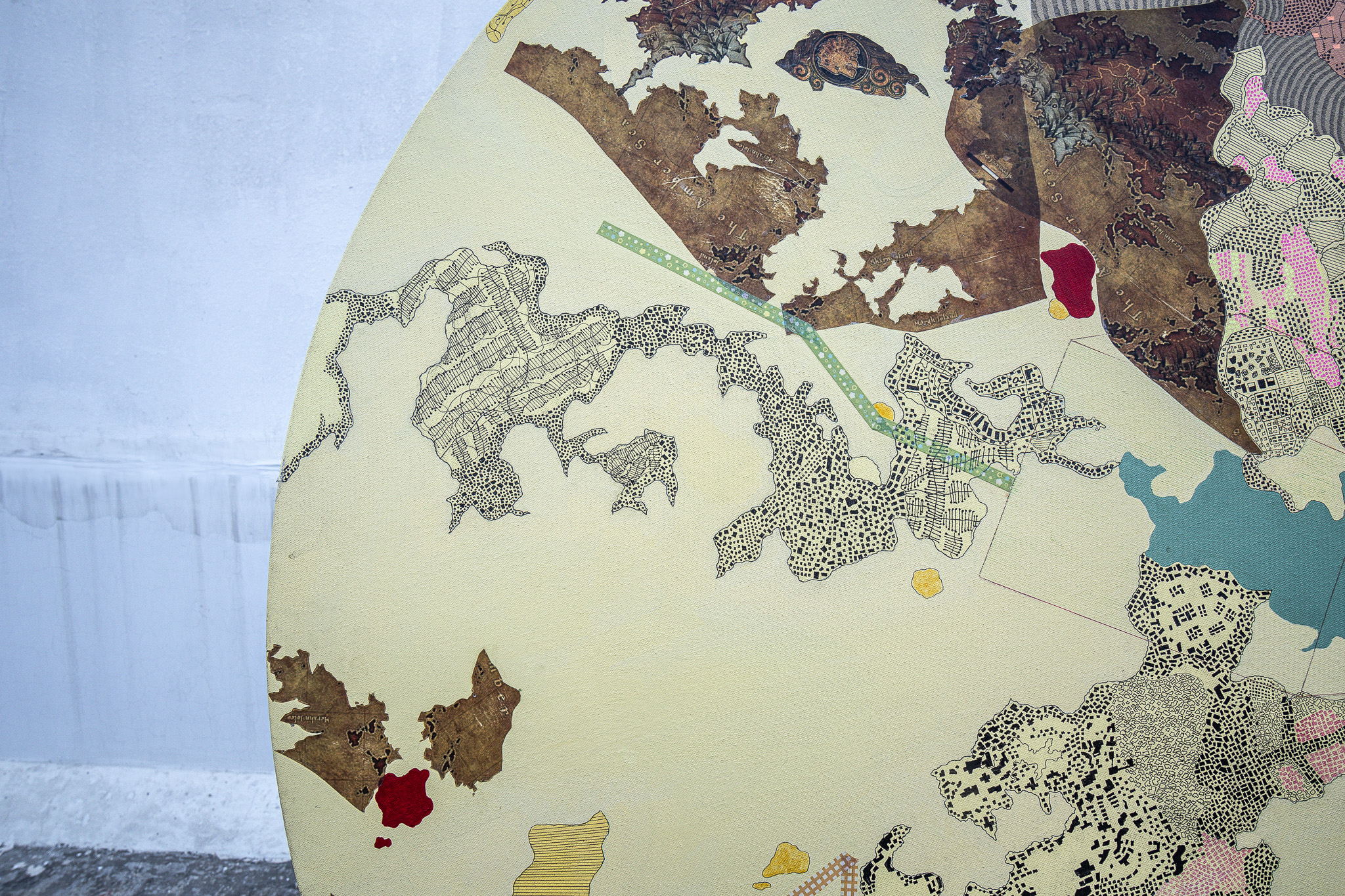 Ochre circular work — additional view 4