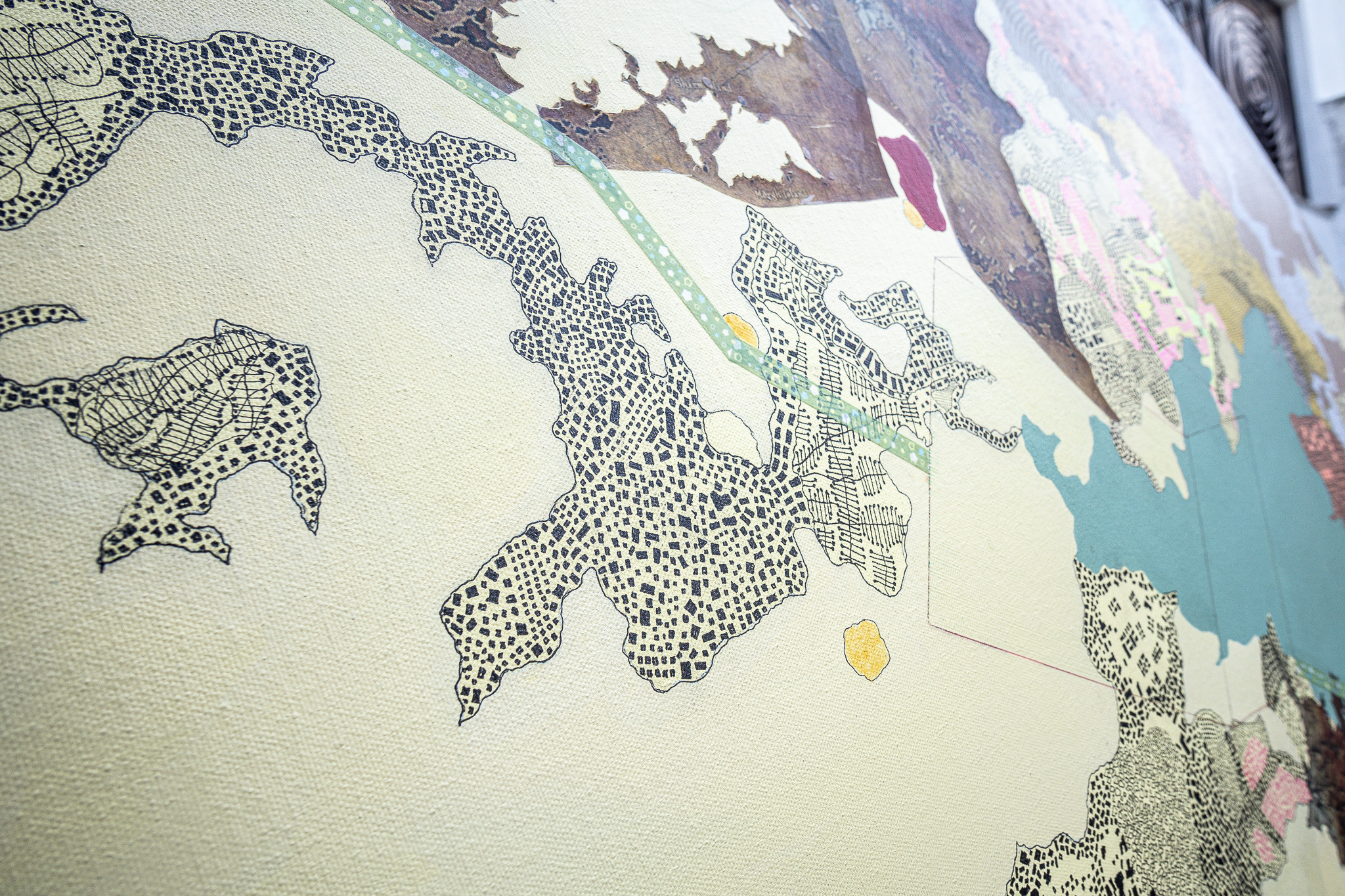 Ochre circular work — additional view 5