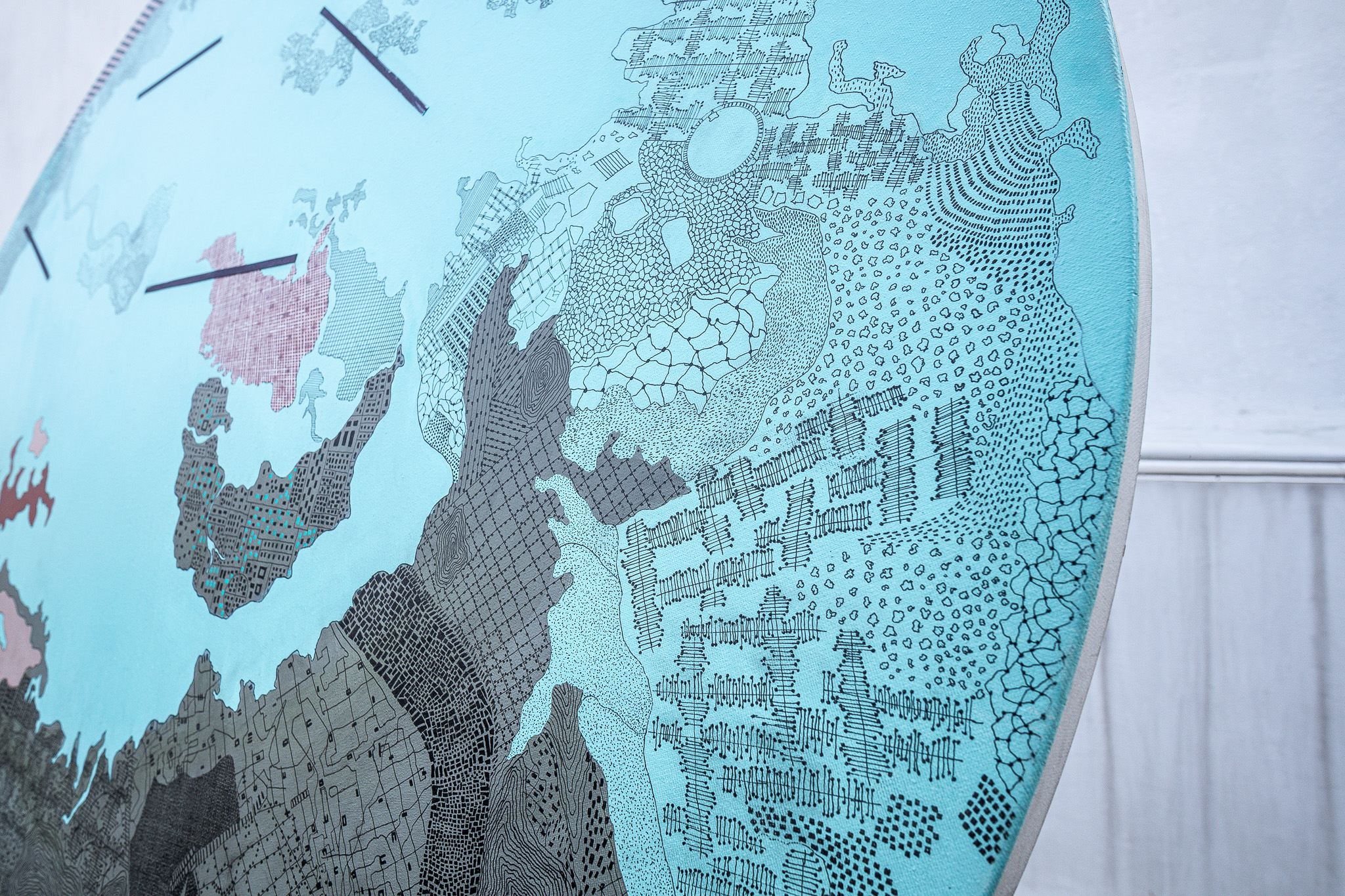 Turquoise circular work — additional view 1
