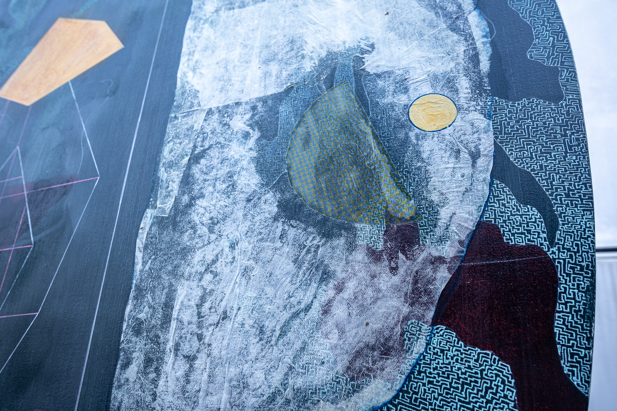 Oval teal composition — additional view 5