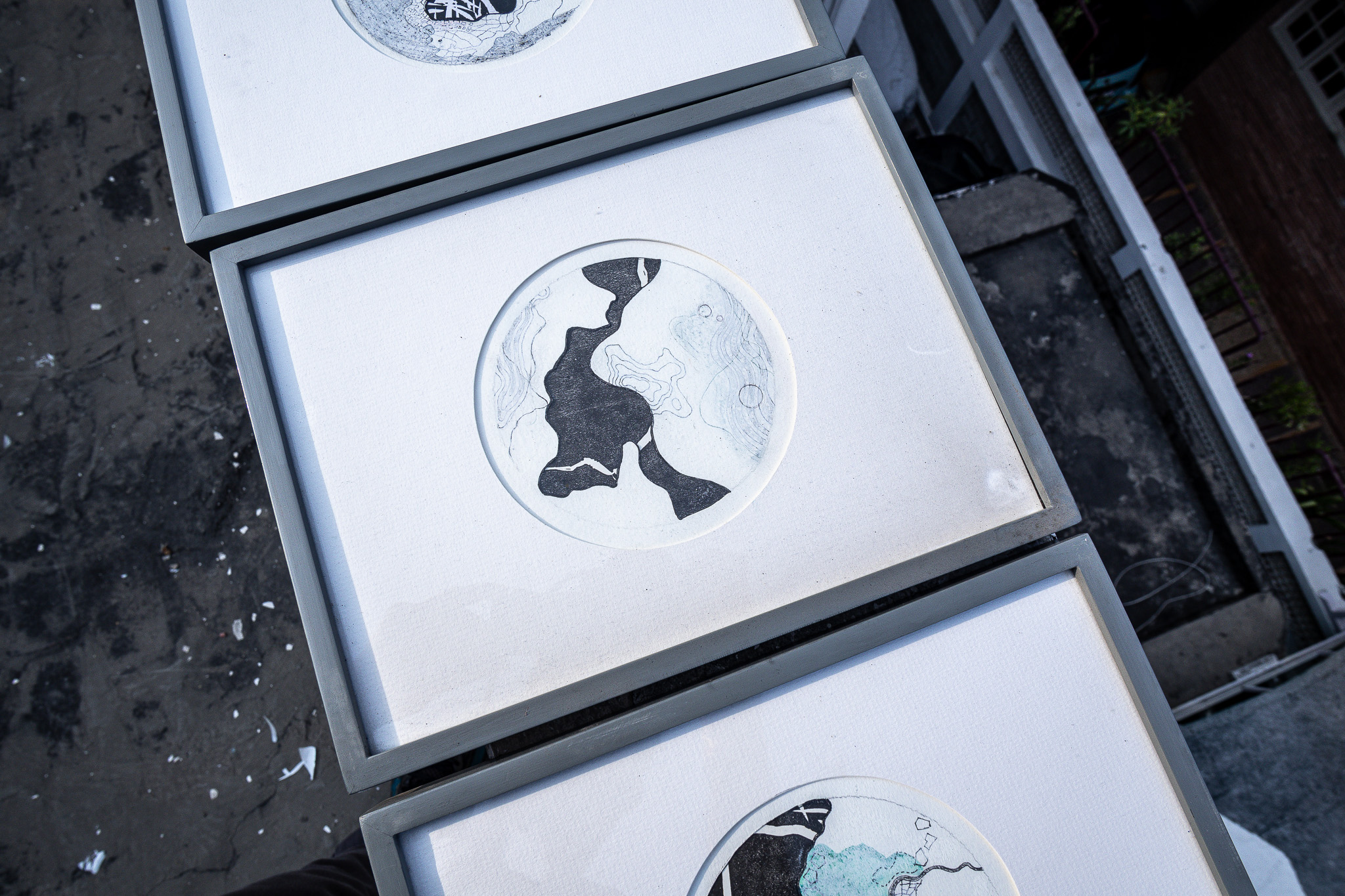 Circular paper study IV — full view