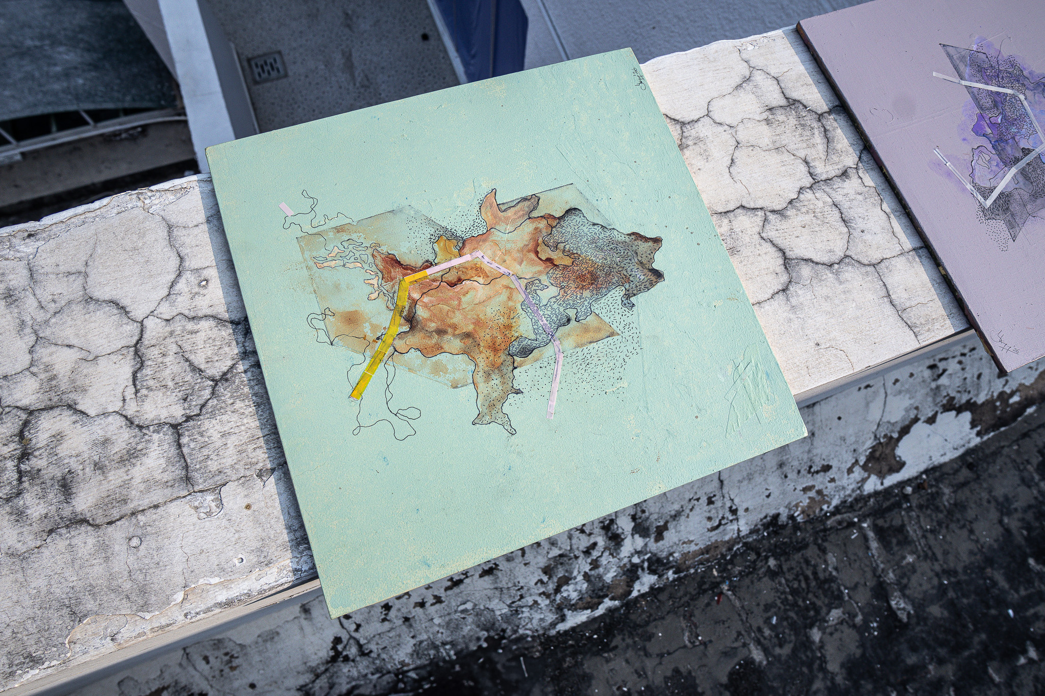 Mint paper composition — full view