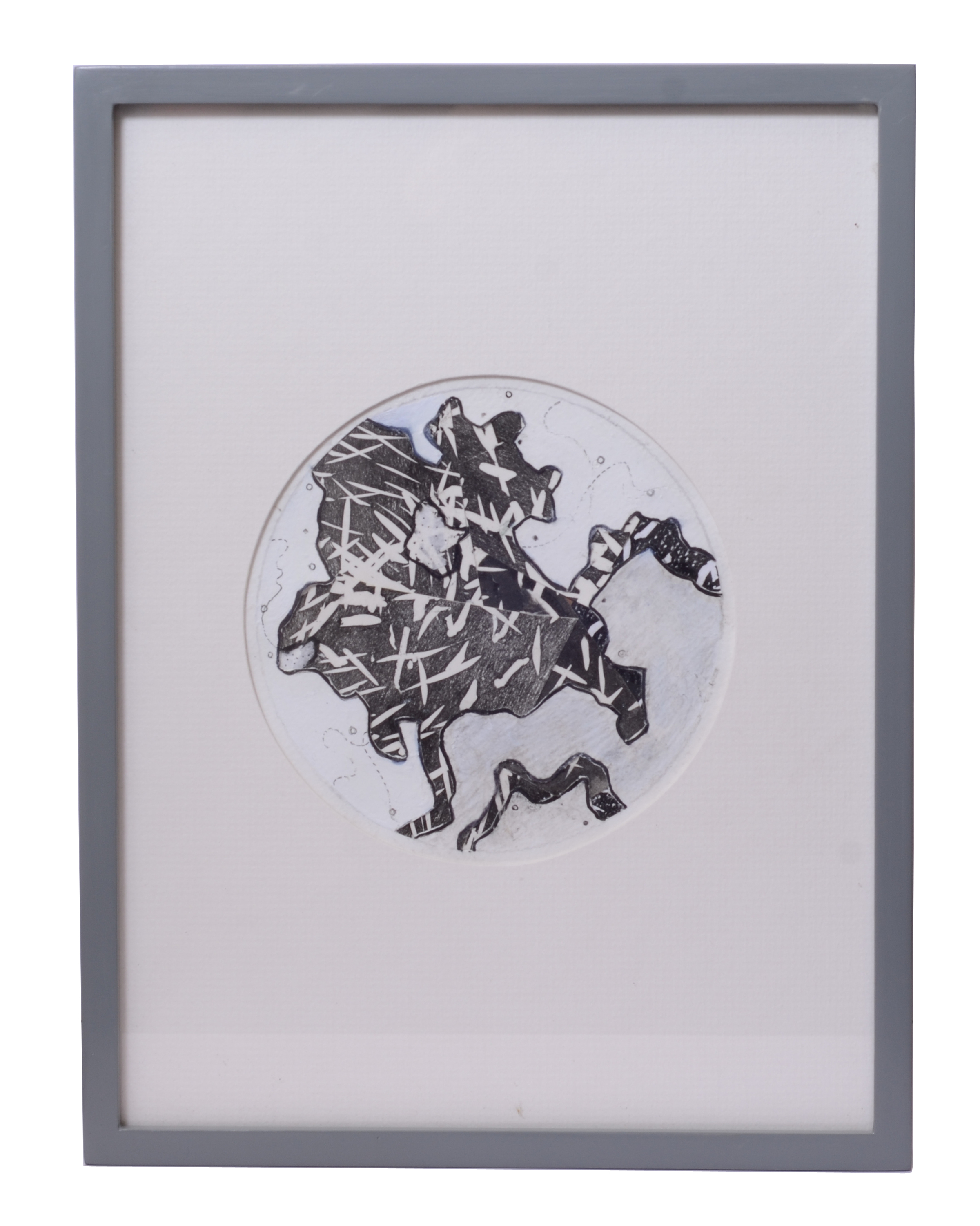 Monochrome circular study — full view